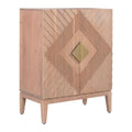 Hira Two Doors Natural Wooden Cabinet