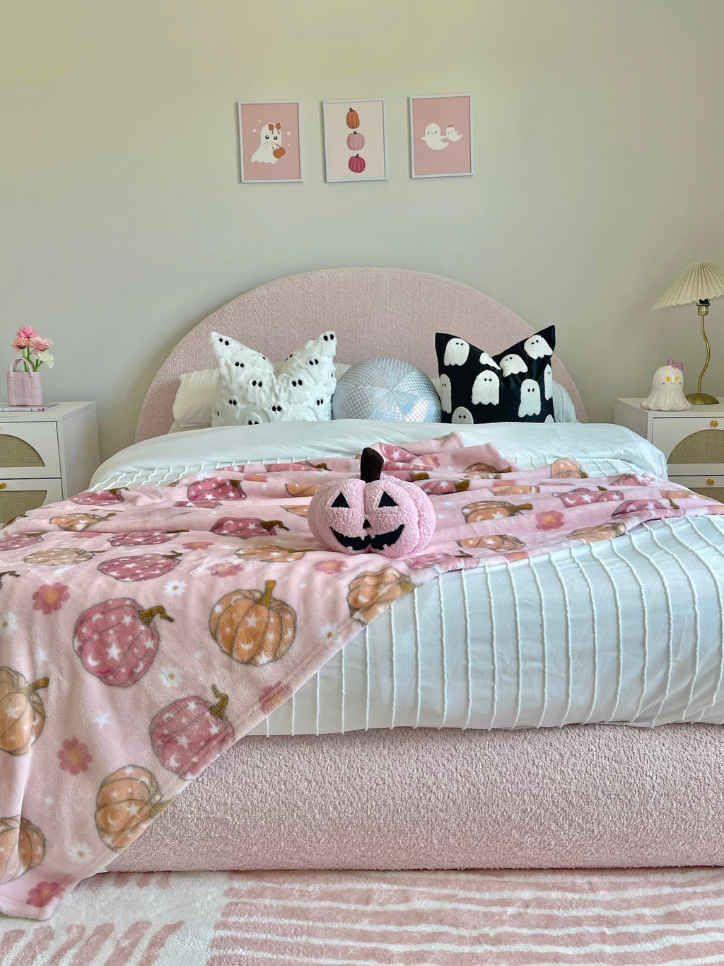 Spooky Ghost Pillow Cover Busa Designs