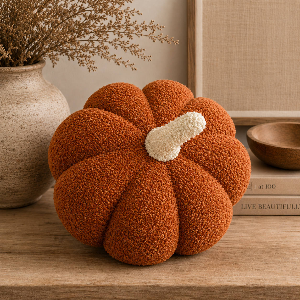 Sherpa Pumpkin & Ghost Pillow Set Busa Designs