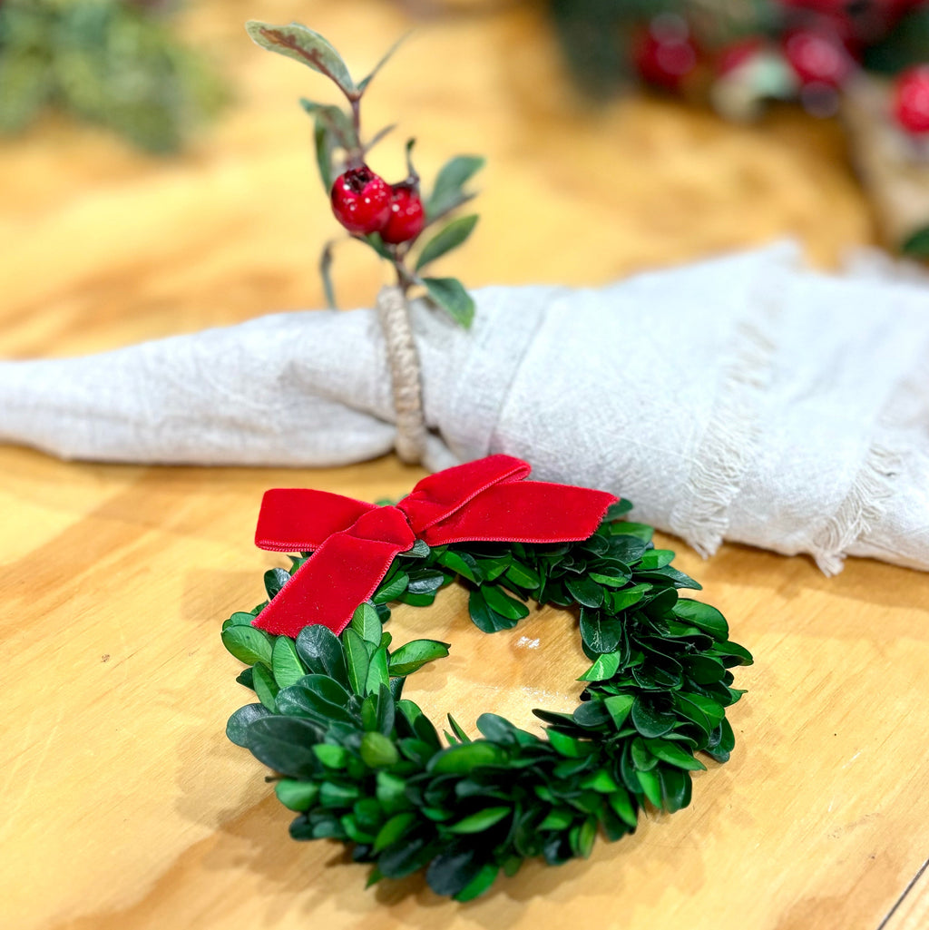 Preserved Boxwood Wreath Ornament Branches Designs