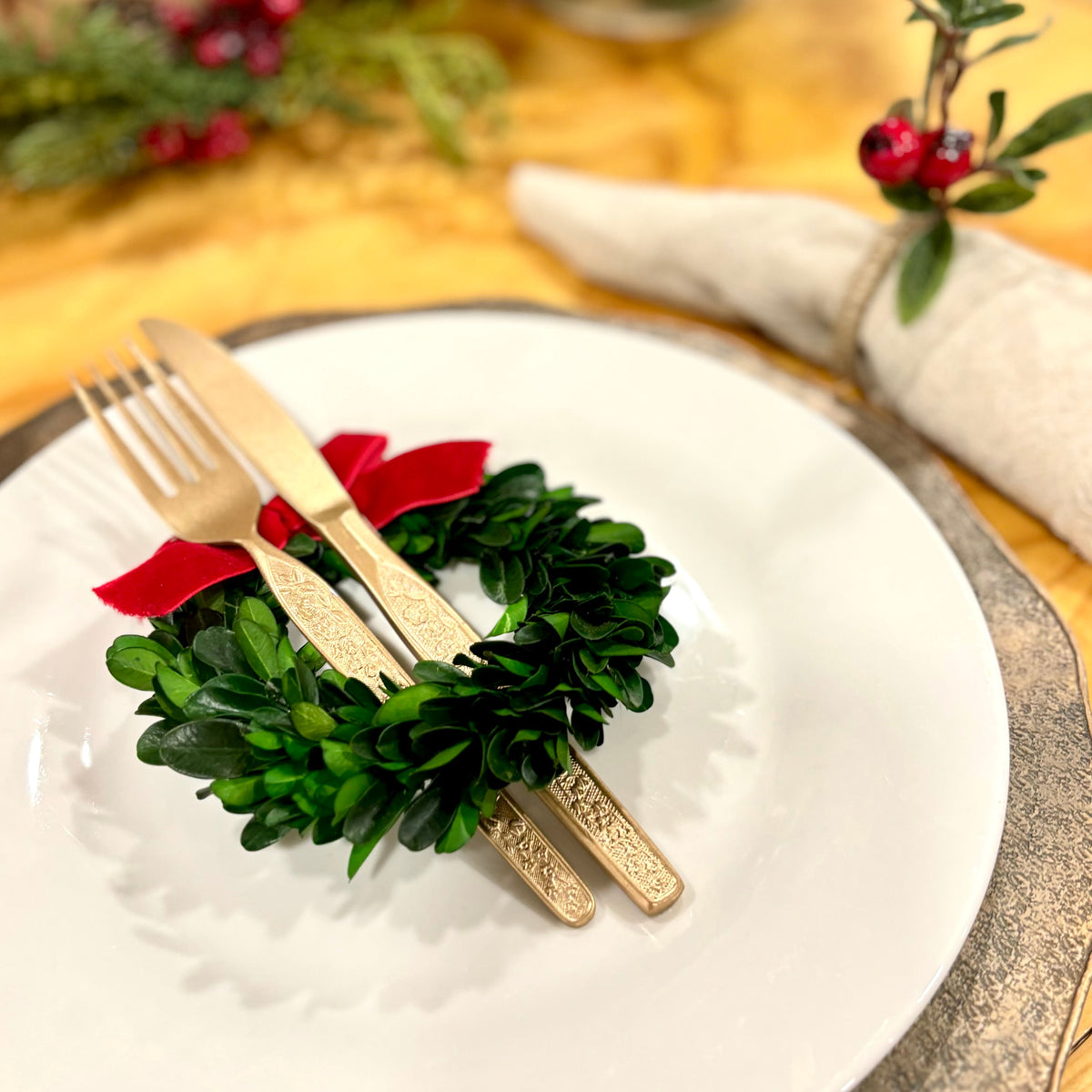 Preserved Boxwood Wreath Ornament Branches Designs