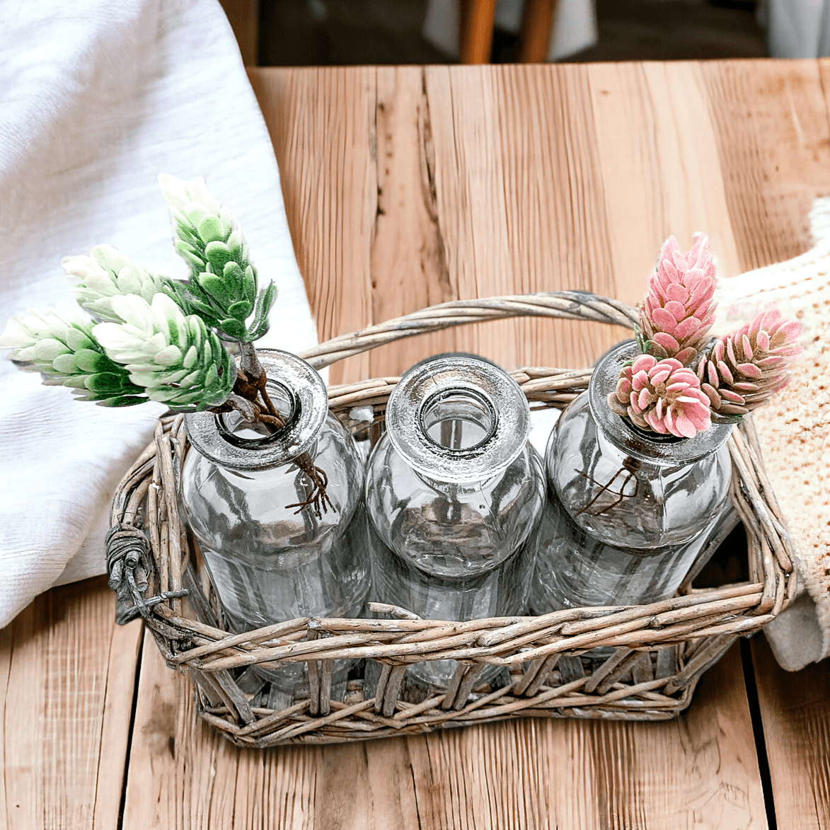 Willow Wrapped Vases Gia Roma
