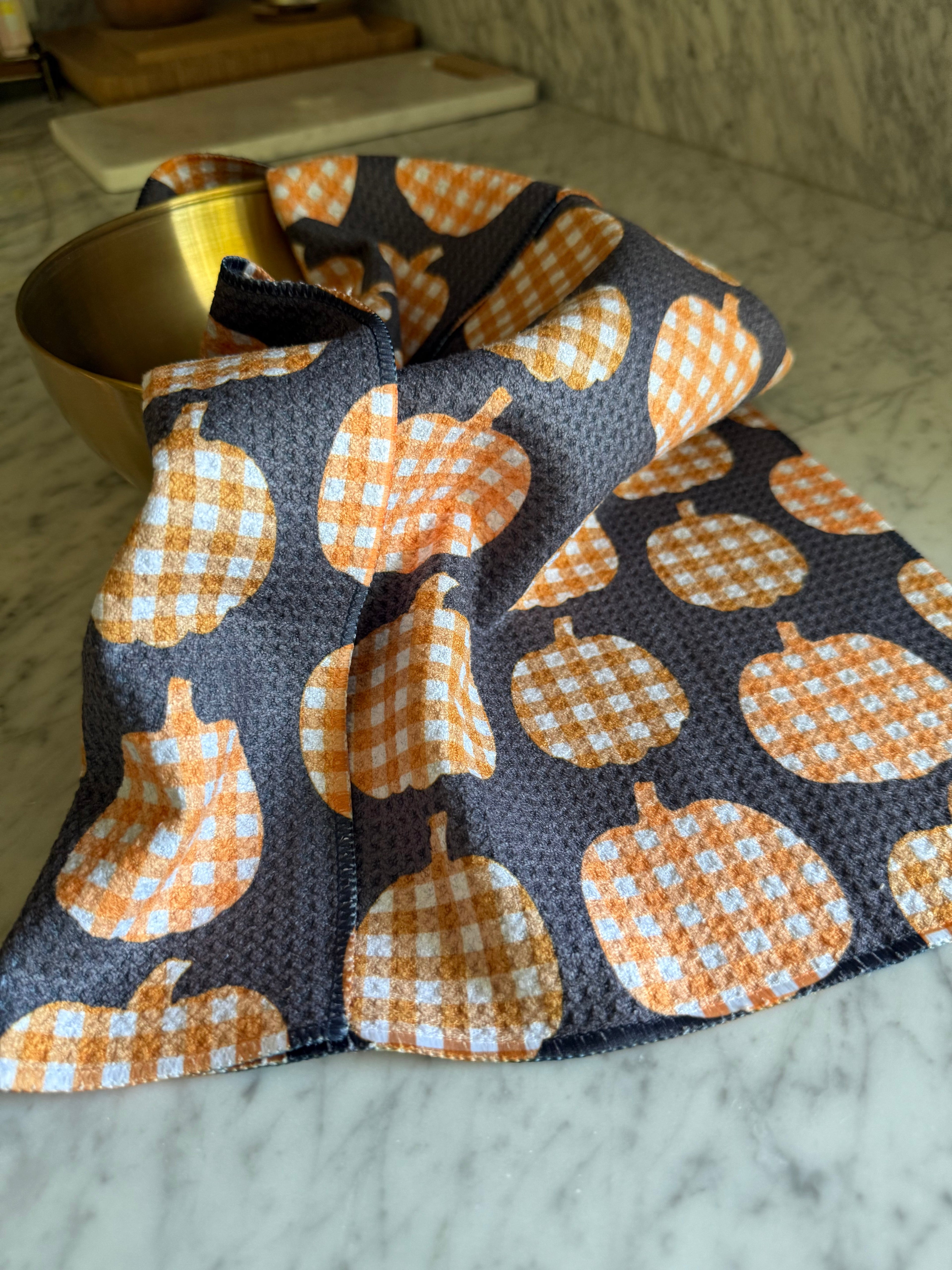 VELVET HARVEST KITCHEN TOWEL DesertAqua