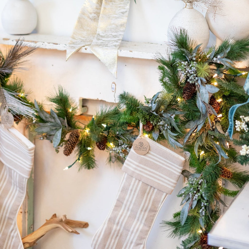 6 ft. Seeded Eucalyptus and Pine Garland Branches Designs