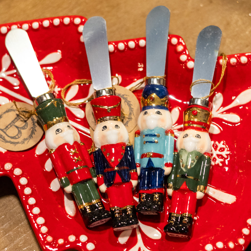 Dark Blue Jacket Metal Nutcracker Spreader Branches Designs