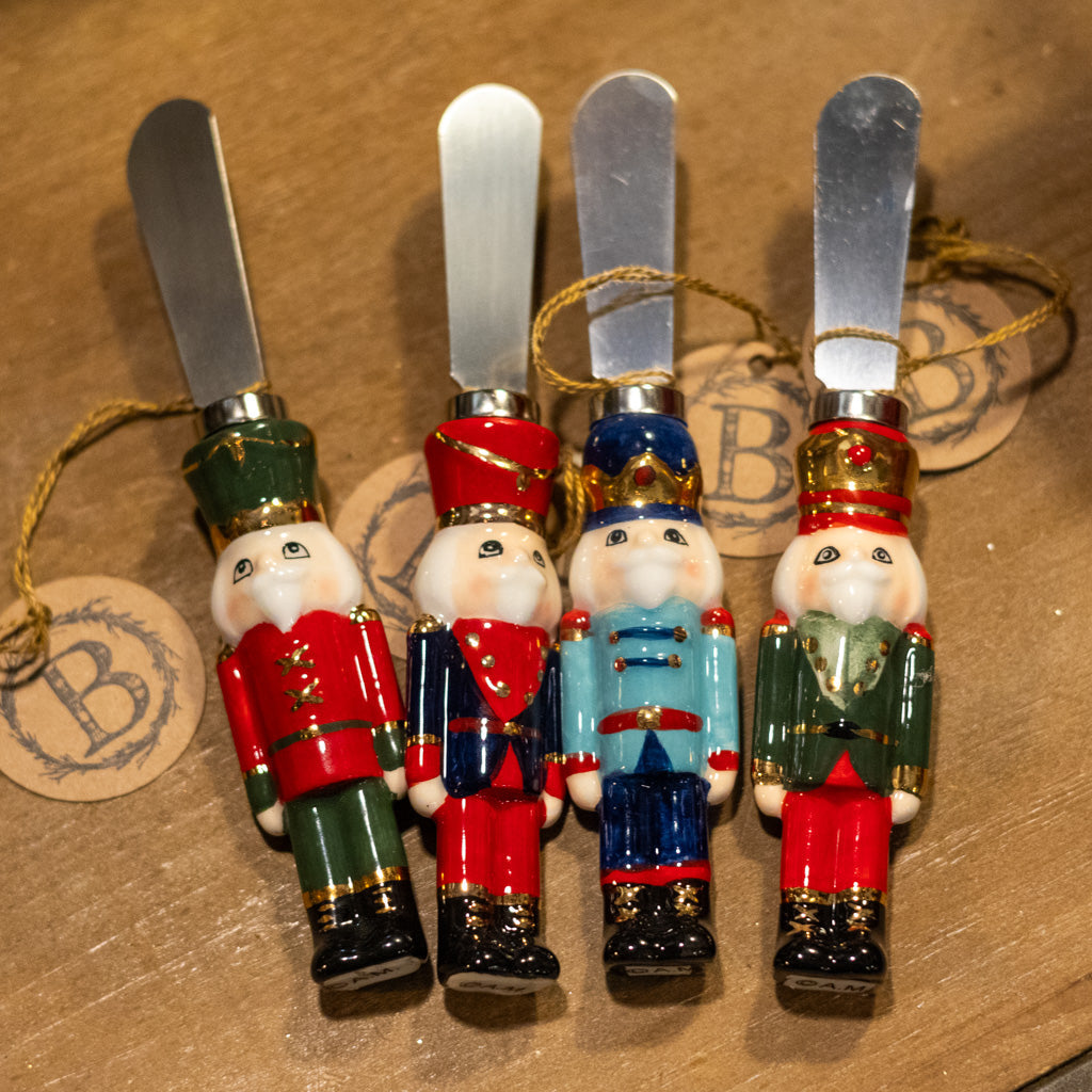 Dark Blue Jacket Metal Nutcracker Spreader Branches Designs