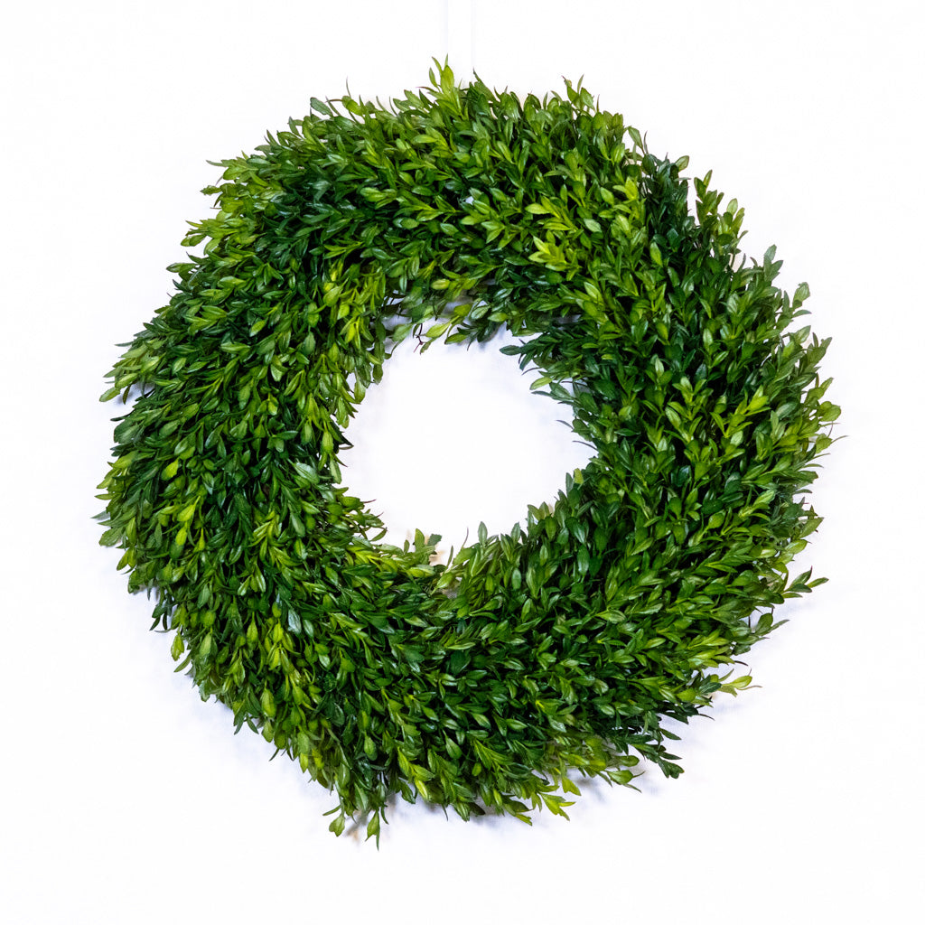 18" D Boxwood Wreath Branches Designs