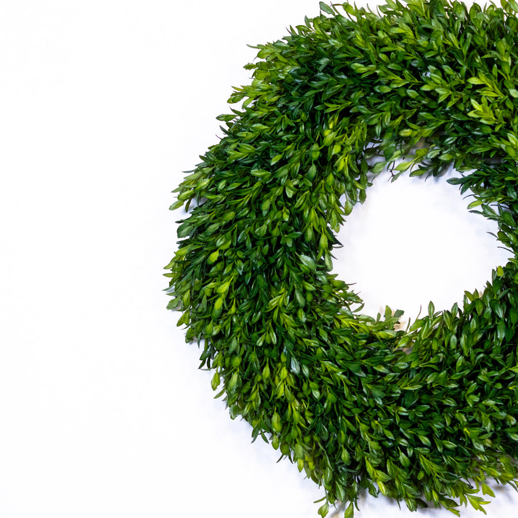 18" D Boxwood Wreath Branches Designs
