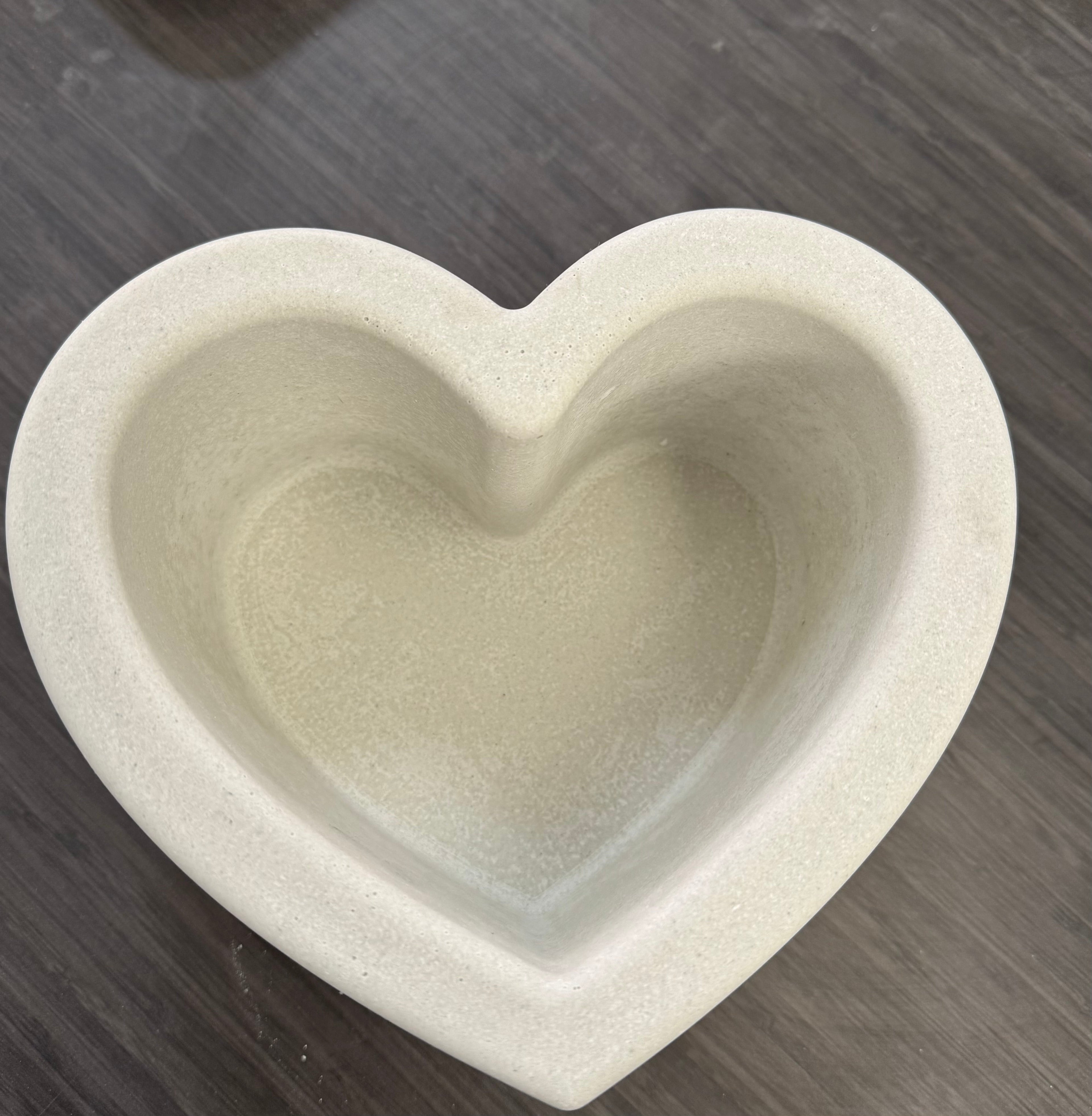 Heart Shaped Candle Vessel Syby Designs LLC