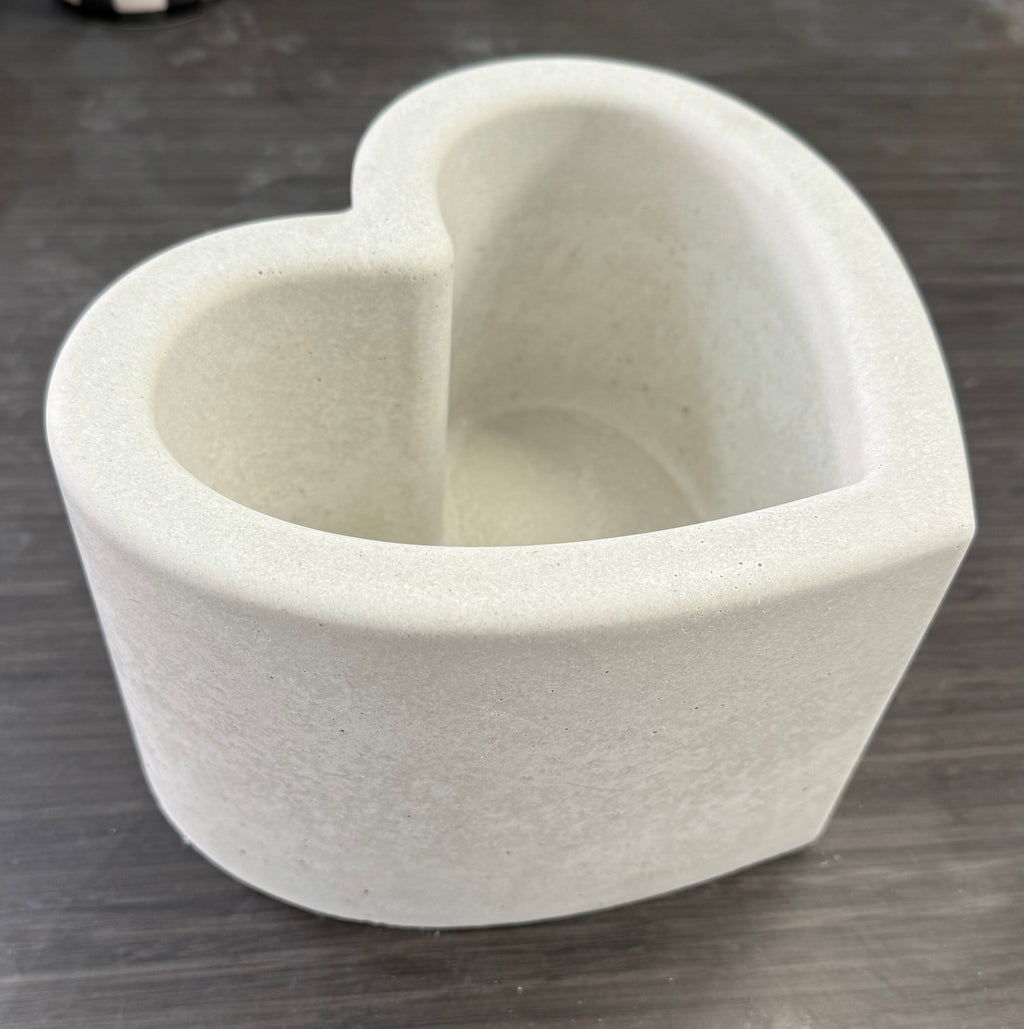 Heart Shaped Candle Vessel Syby Designs LLC