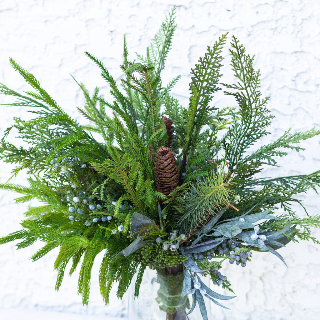 Grand Faux Real Evergreen Bouquet Branches Designs