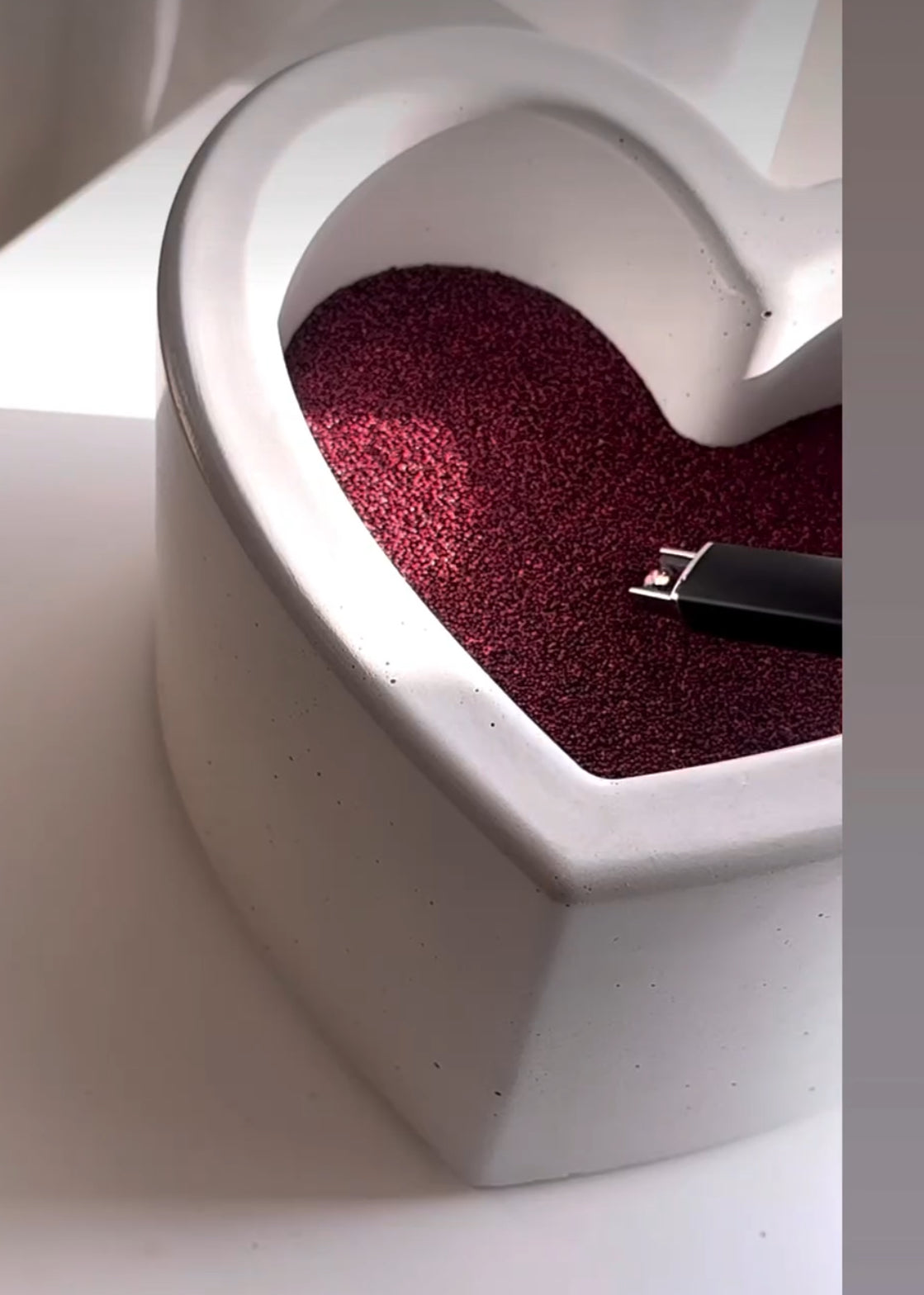 Heart Shaped Candle Vessel Syby Designs LLC