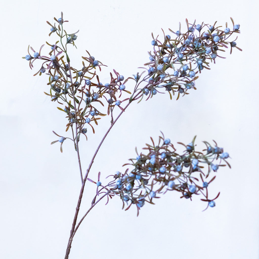 Tall Smoked Blue Berry Spray Branches Designs