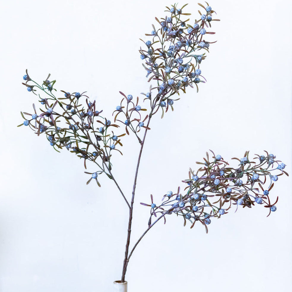Tall Smoked Blue Berry Spray Branches Designs