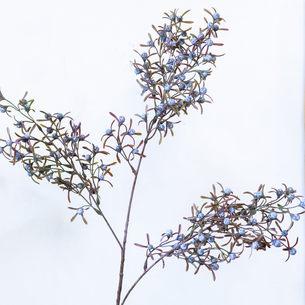 Tall Smoked Blue Berry Spray Branches Designs