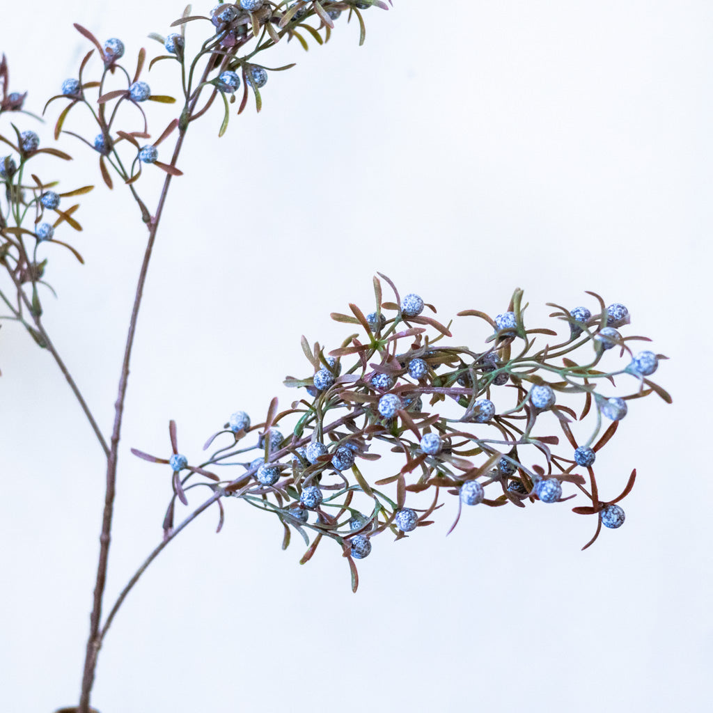Tall Smoked Blue Berry Spray Branches Designs