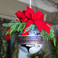Hanging Decorated Holiday Jingle Bell Branches Designs