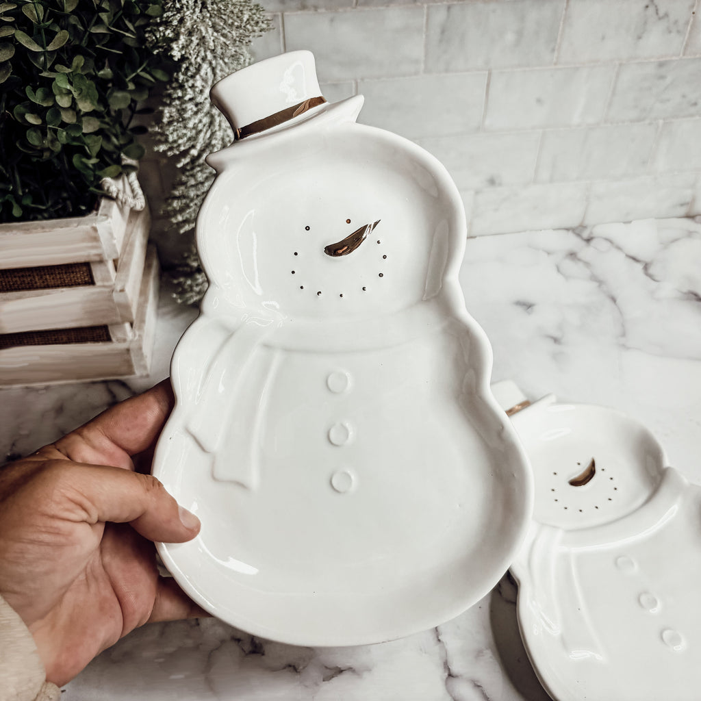 Snowman Dish Gia Roma