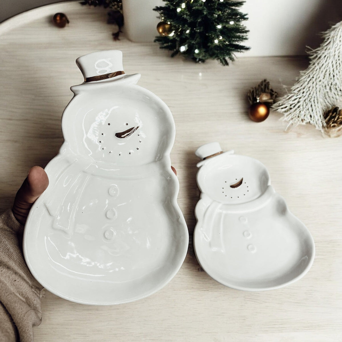 Snowman Dish Gia Roma