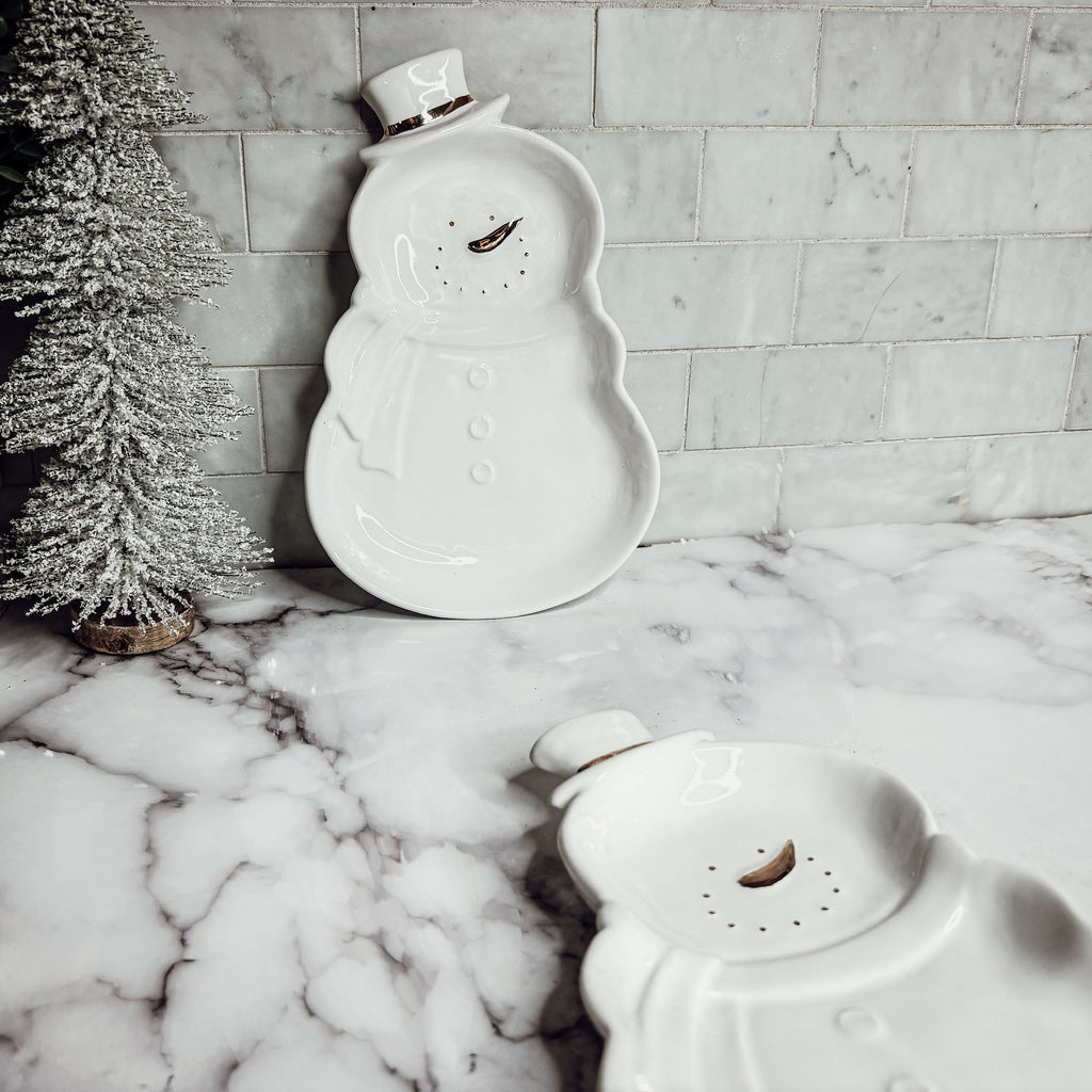 Snowman Dish Gia Roma