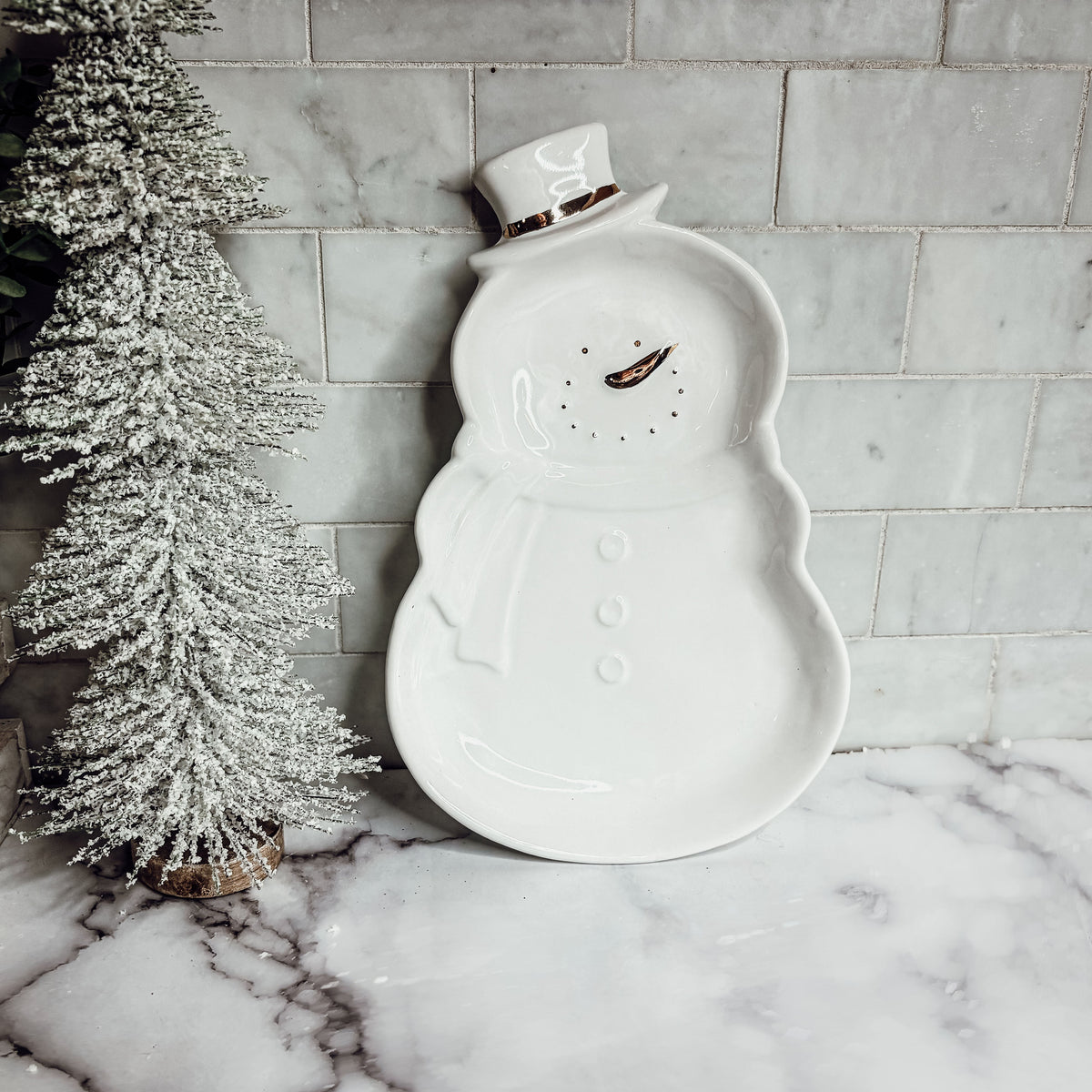 Snowman Dish Gia Roma