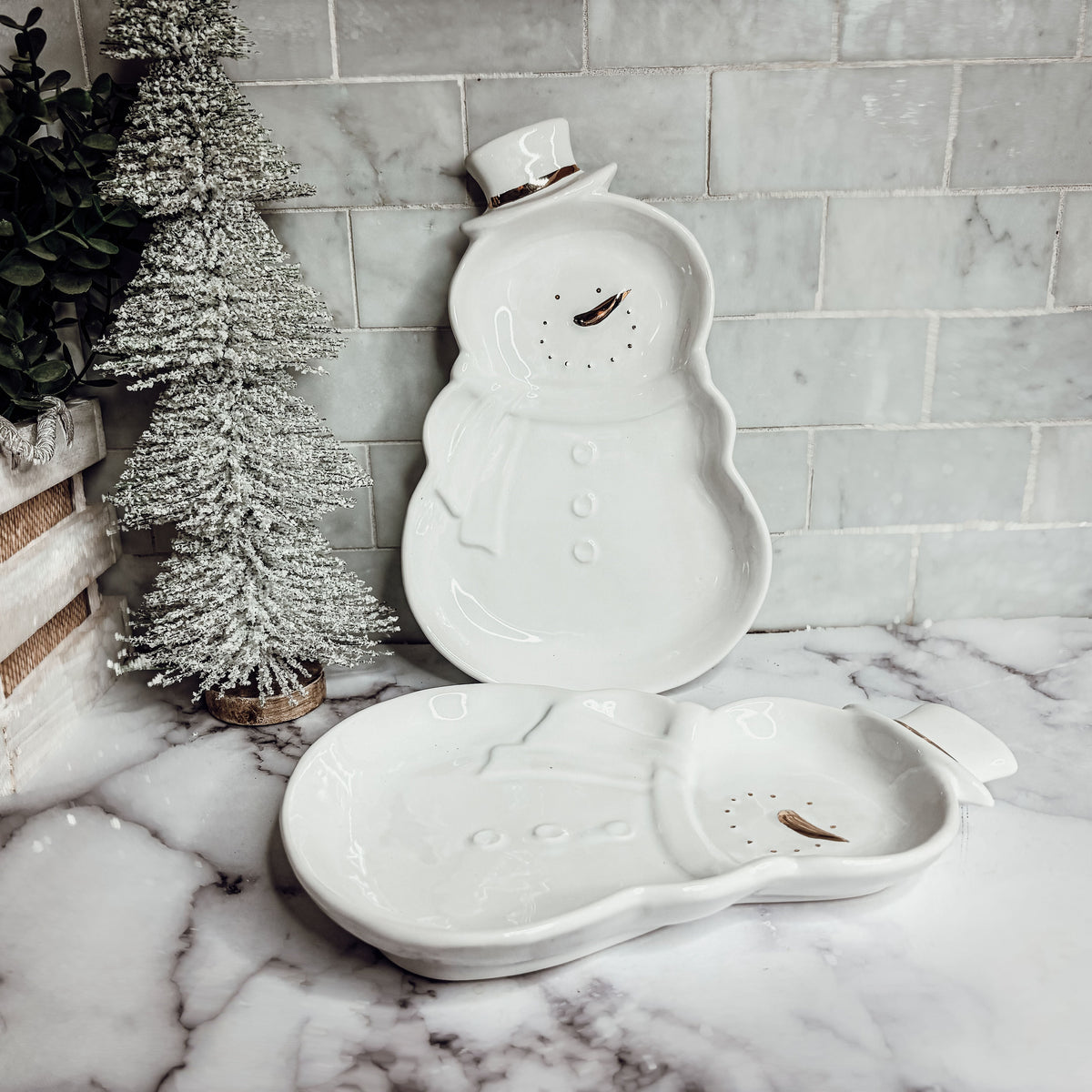 Snowman Dish Gia Roma