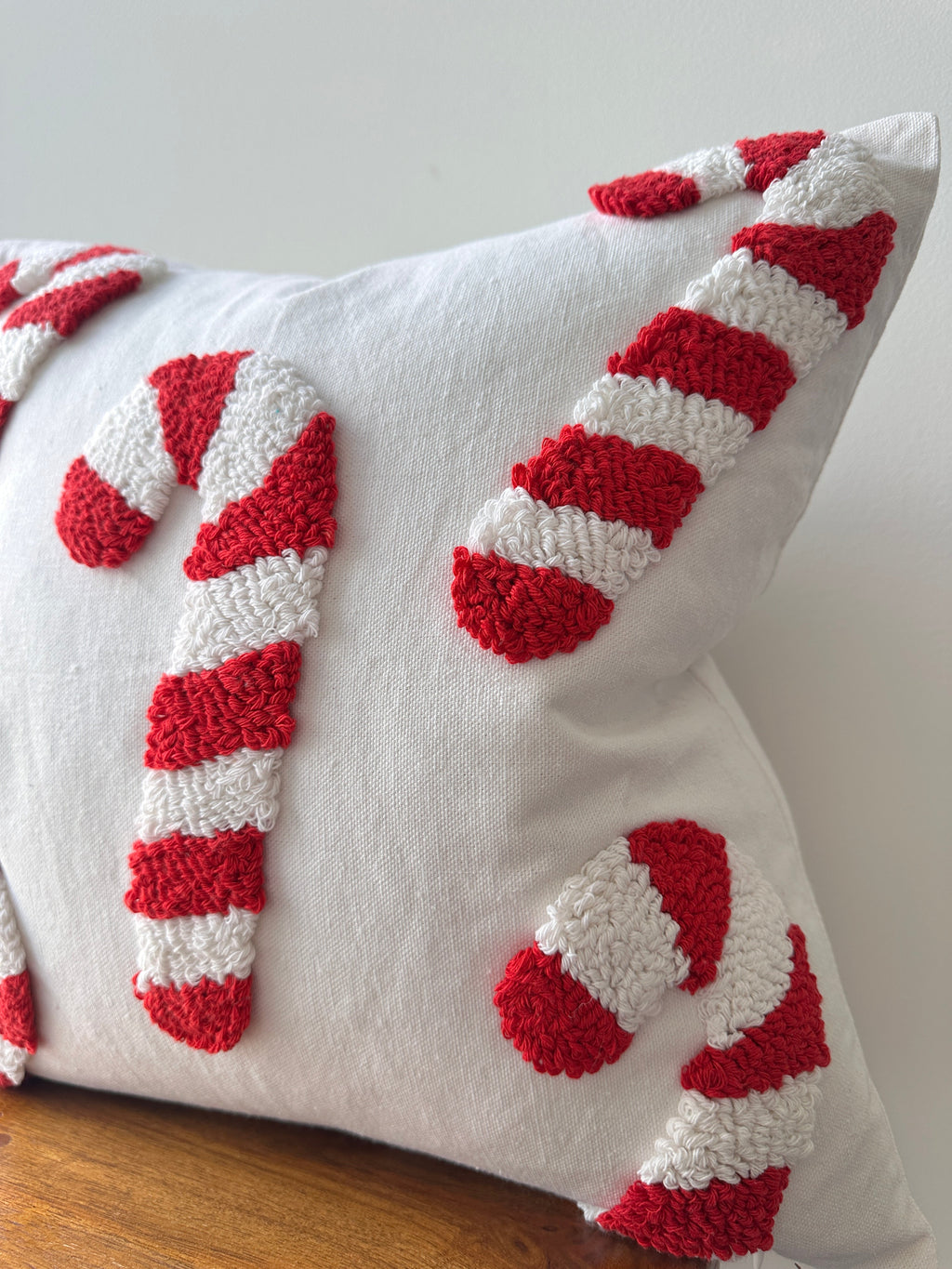Candy Cane Pillow Cover Busa Designs