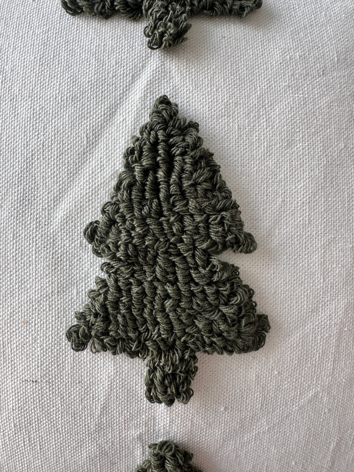 Tufted Christmas Tree Pillow Cover Busa Designs