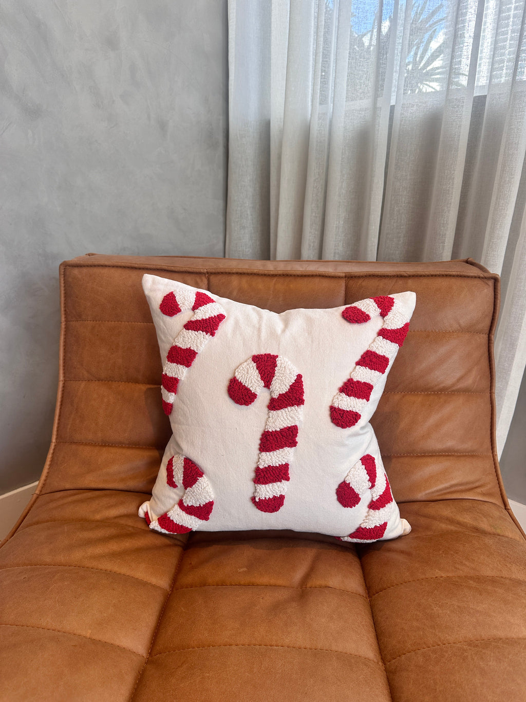 Candy Cane Pillow Cover Busa Designs