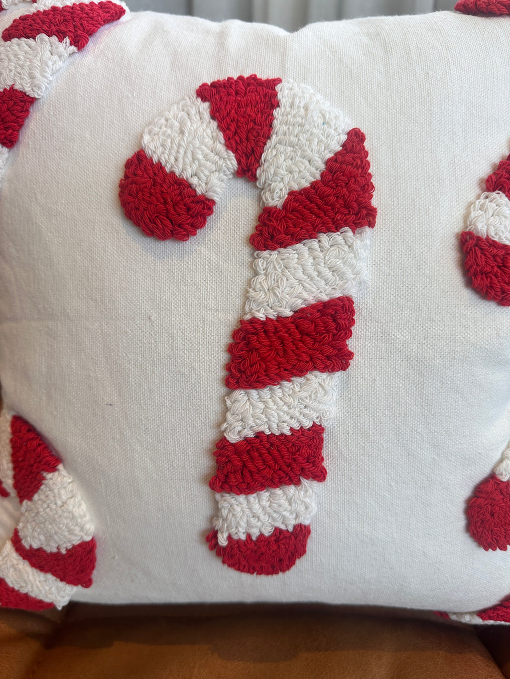 Candy Cane Pillow Cover Busa Designs