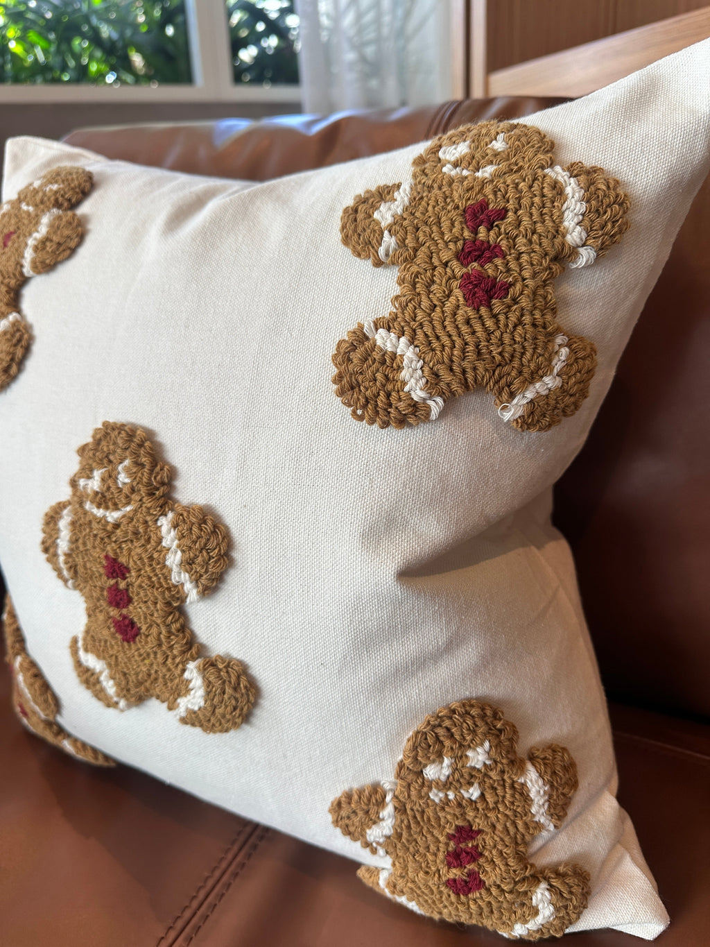 Mini Gingerbread Pillow Cover Busa Designs
