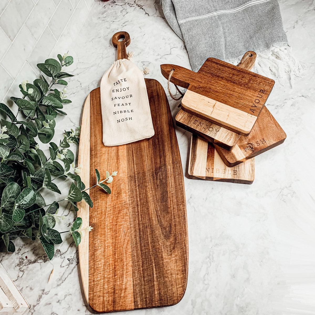 Board + Bamboo Markers | 23x8" Gia Roma