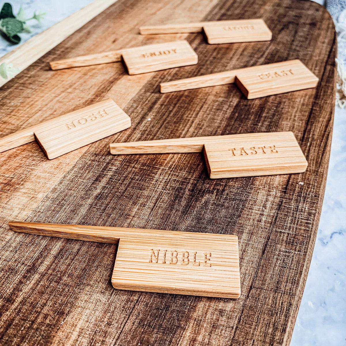 Board + Bamboo Markers | 23x8" Gia Roma