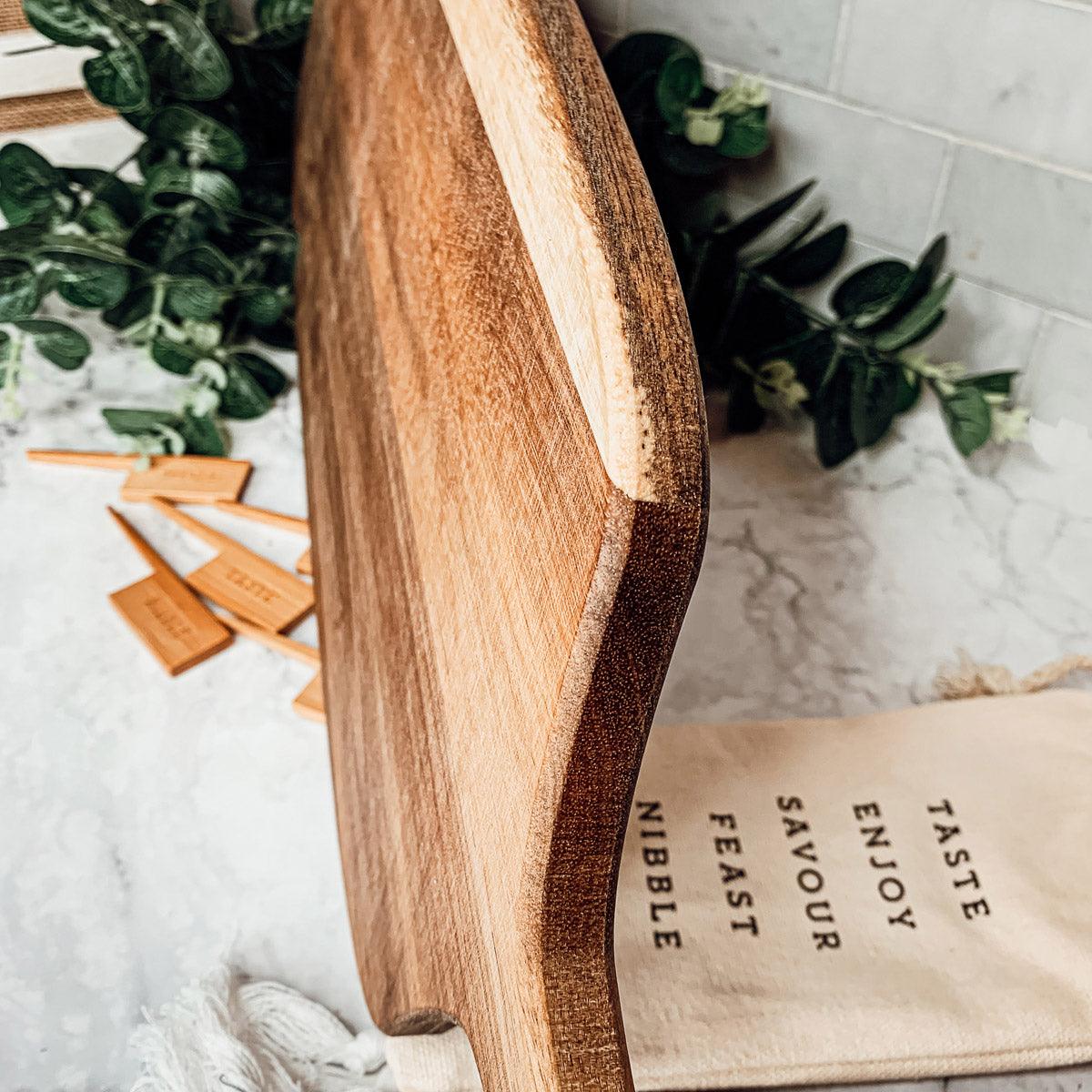 Board + Bamboo Markers | 23x8" Gia Roma