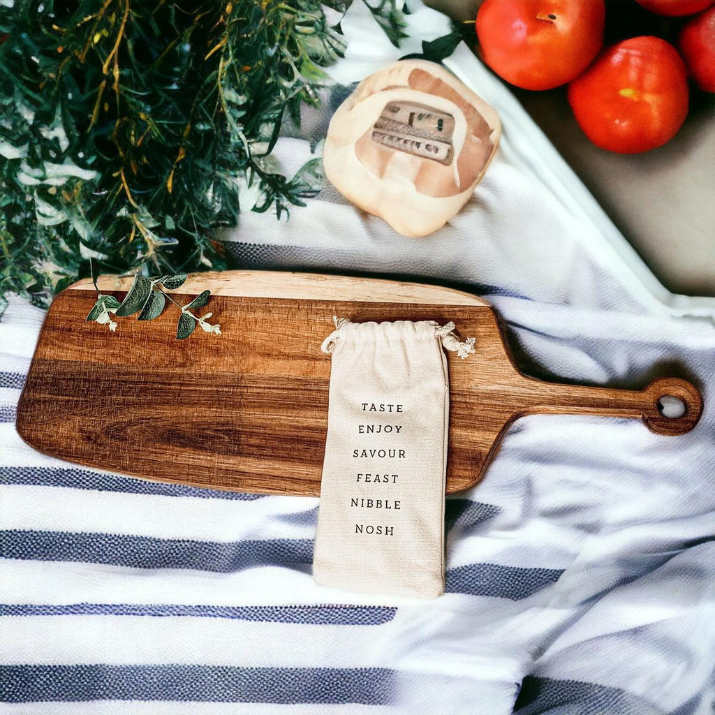 Board + Bamboo Markers | 23x8" Gia Roma
