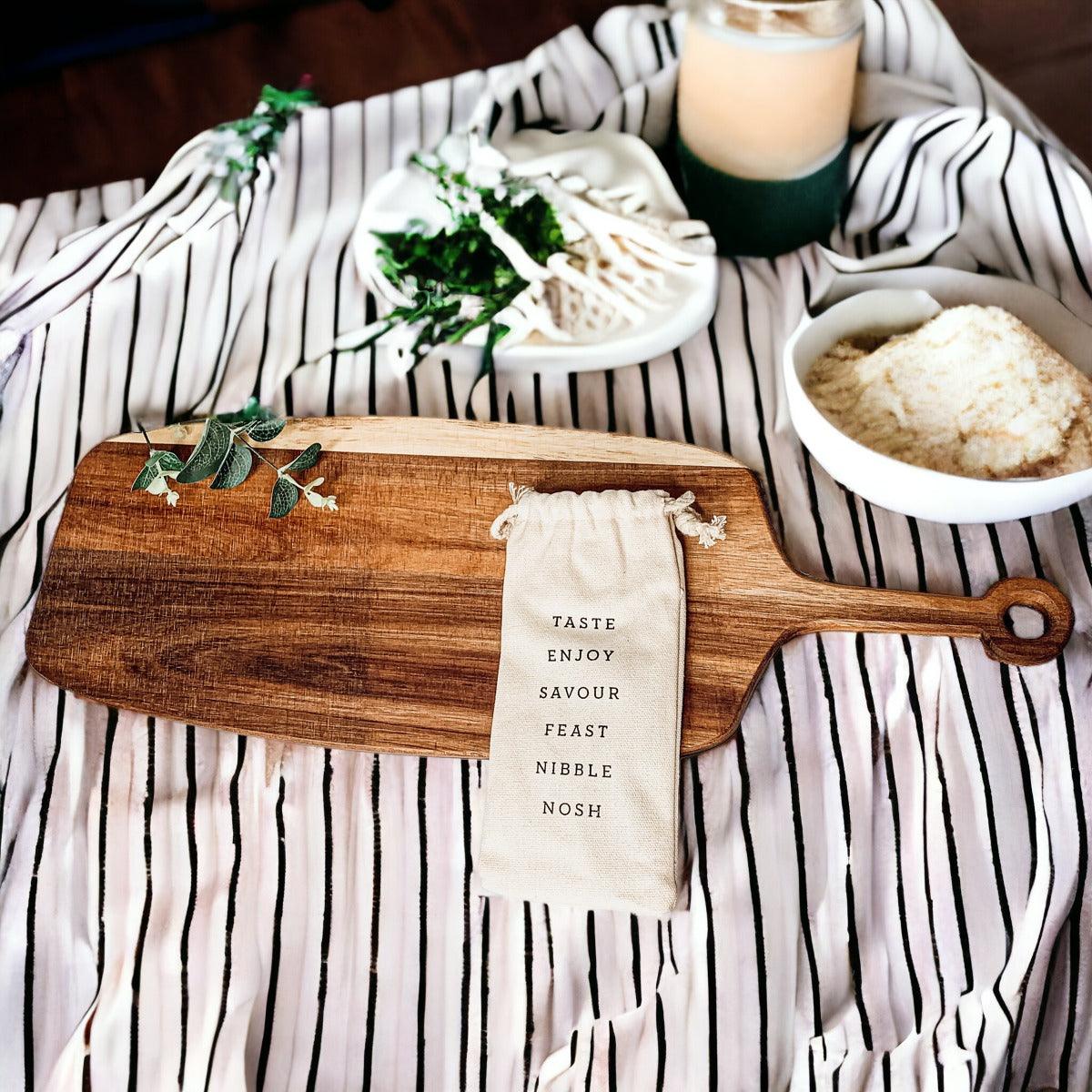 Board + Bamboo Markers | 23x8" Gia Roma