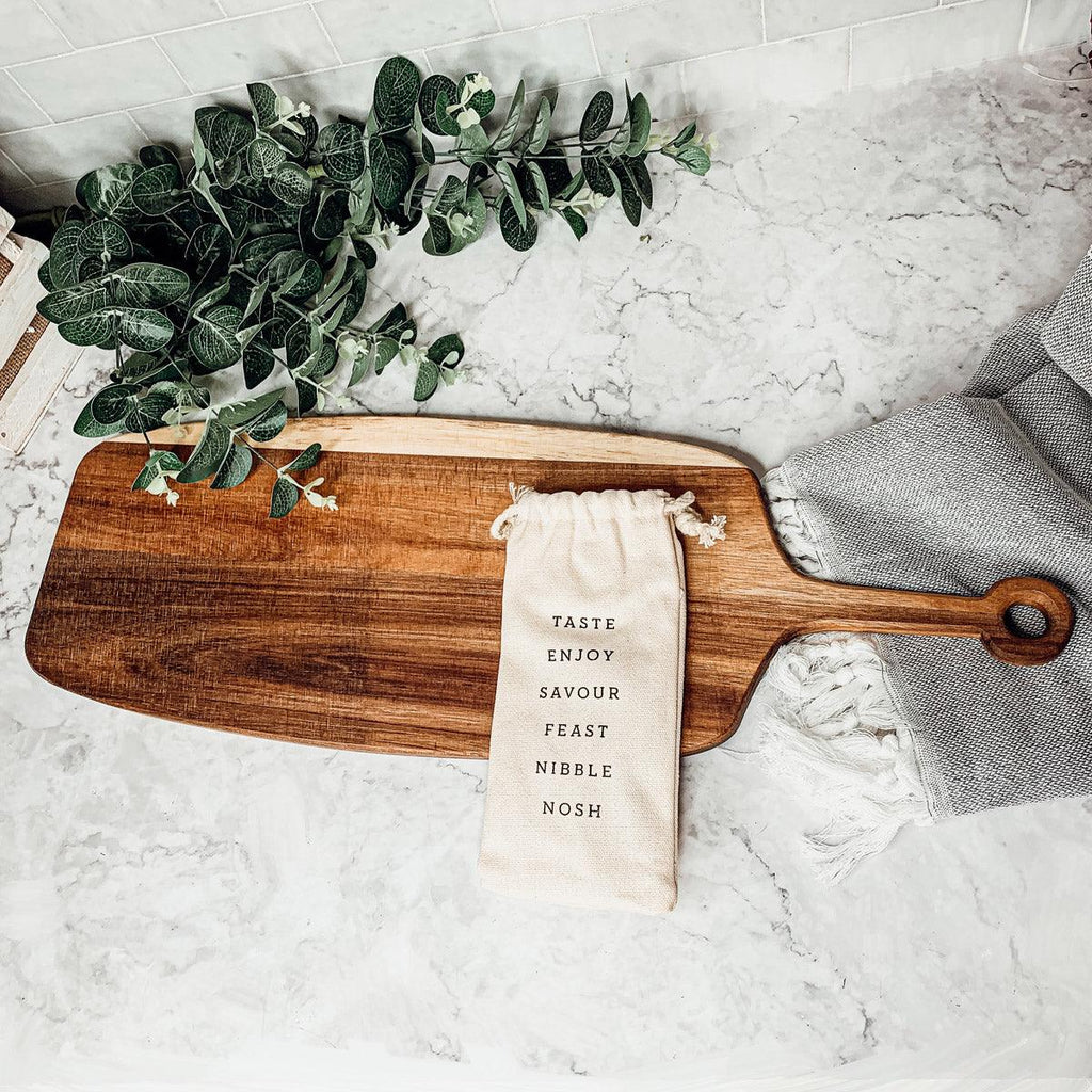 Board + Bamboo Markers | 23x8" Gia Roma