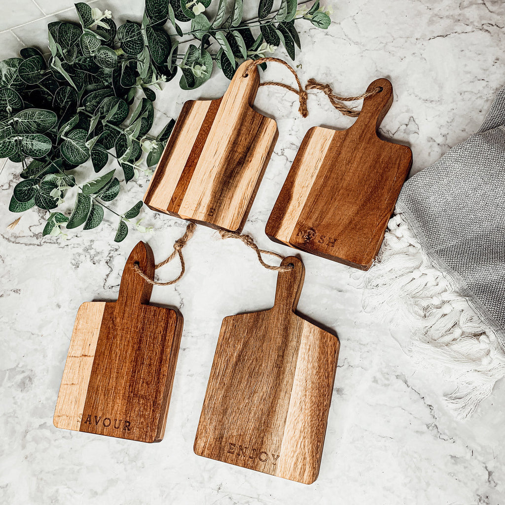 4 Charcuterie Boards | 8x4.5" Gia Roma