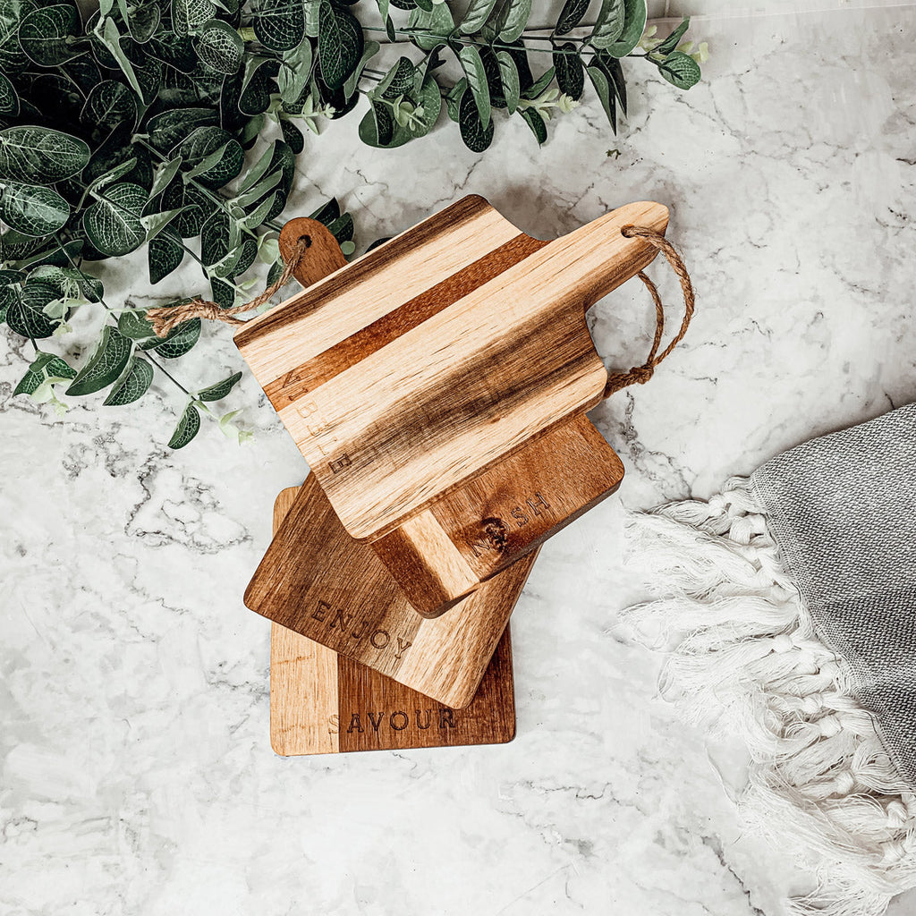 4 Charcuterie Boards | 8x4.5" Gia Roma