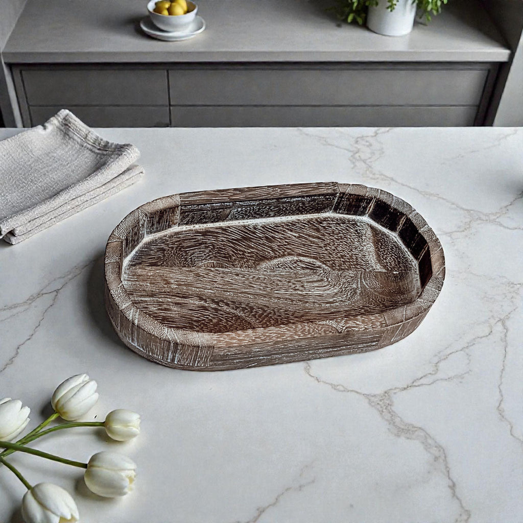 Rustic Wood Tray Gia Roma