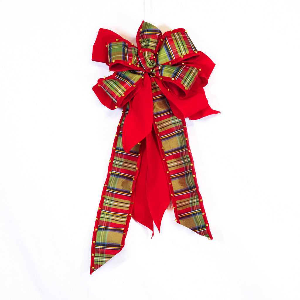 McFarland Plaid Bow with Bell Edge Branches Designs