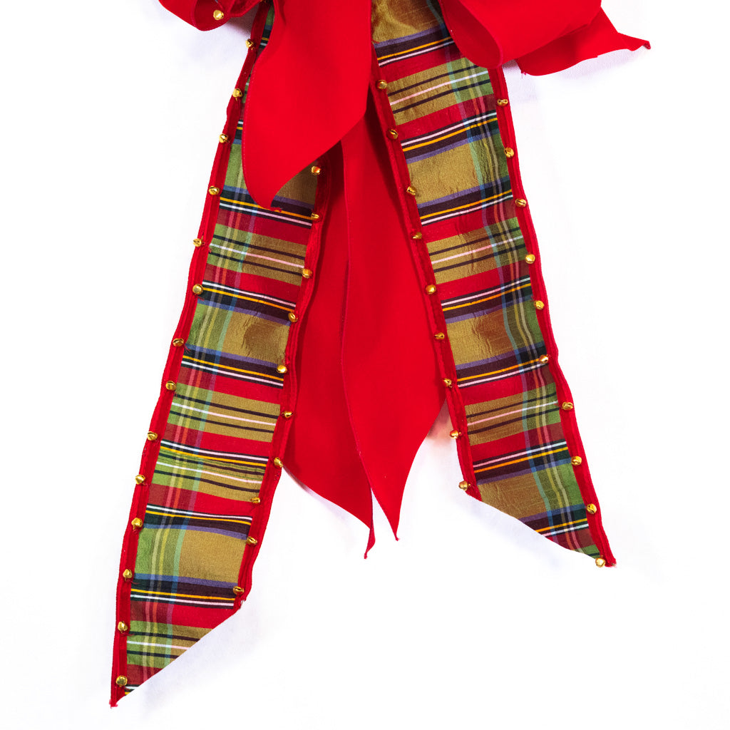 McFarland Plaid Bow with Bell Edge Branches Designs