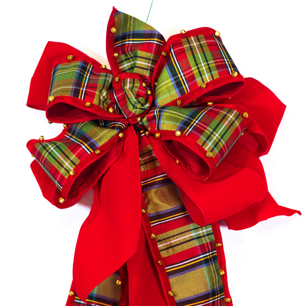McFarland Plaid Bow with Bell Edge Branches Designs