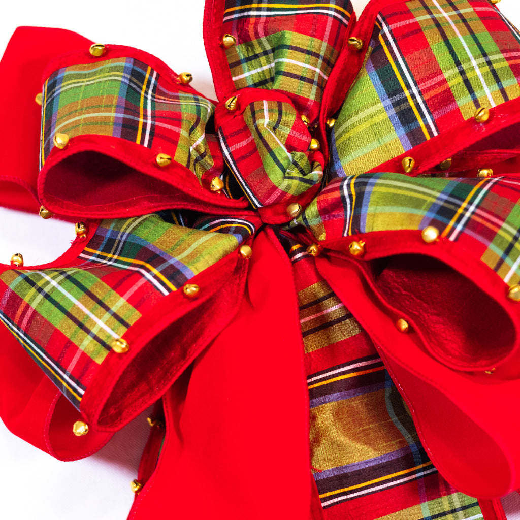 McFarland Plaid Bow with Bell Edge Branches Designs
