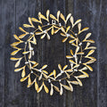 Metal Gold Mistletoe Wreath Branches Designs