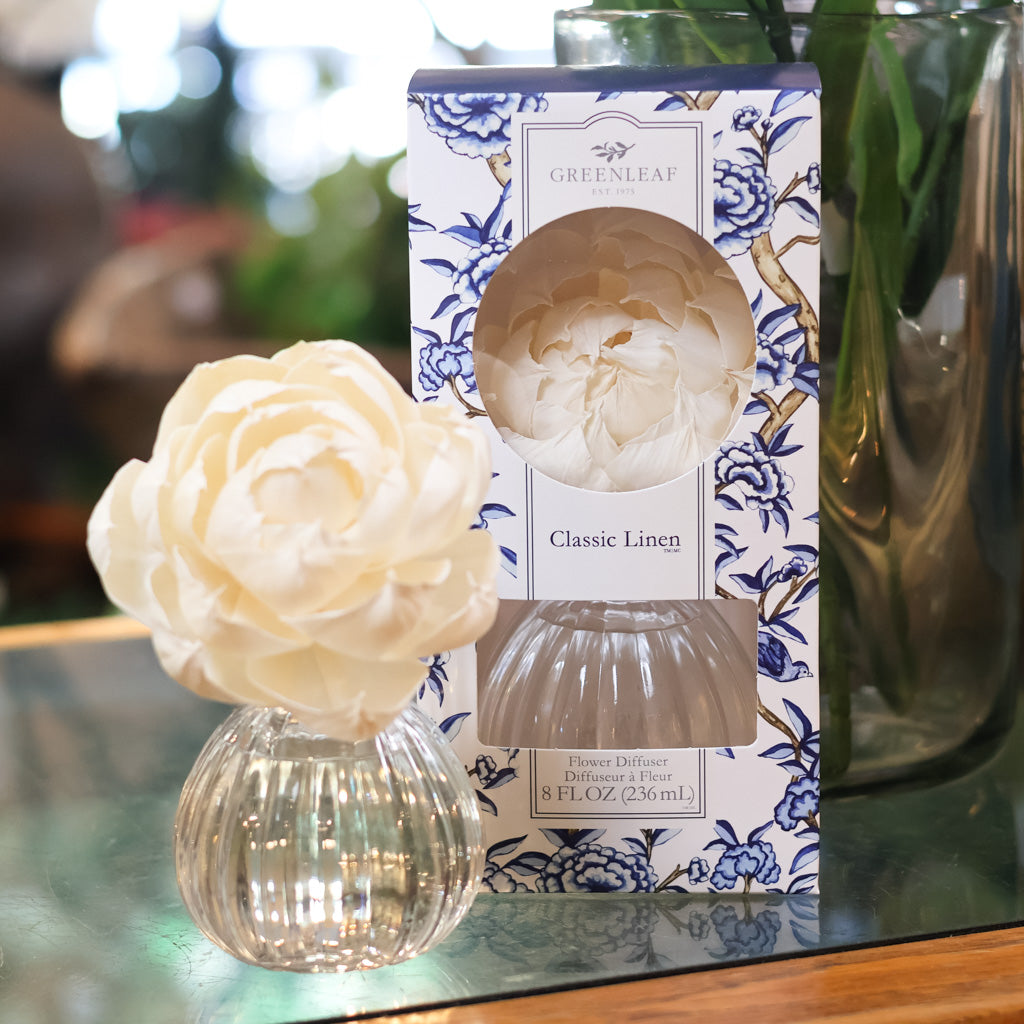 Classic Linen Flower Diffuser Branches Designs