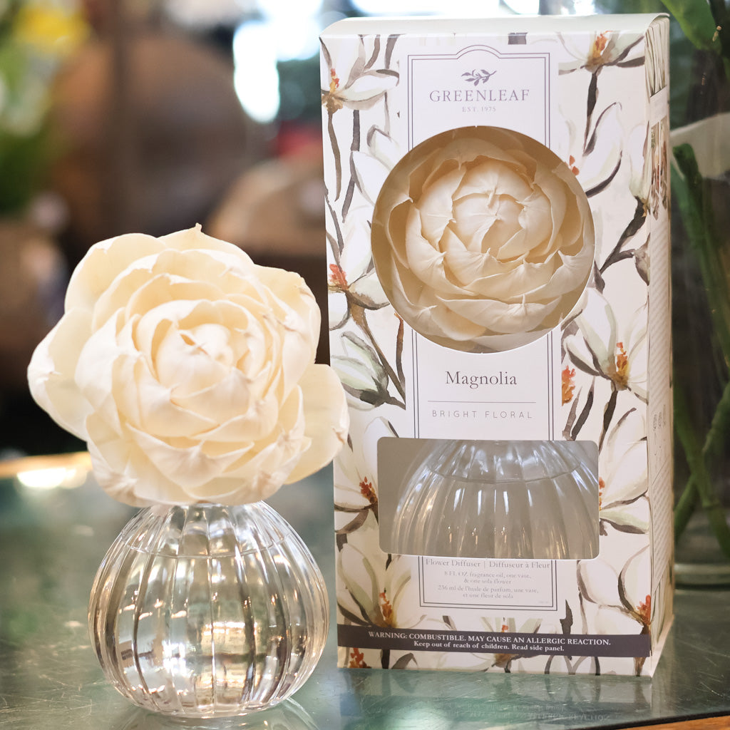 Magnolia Bright Floral Flower Diffuser Branches Designs