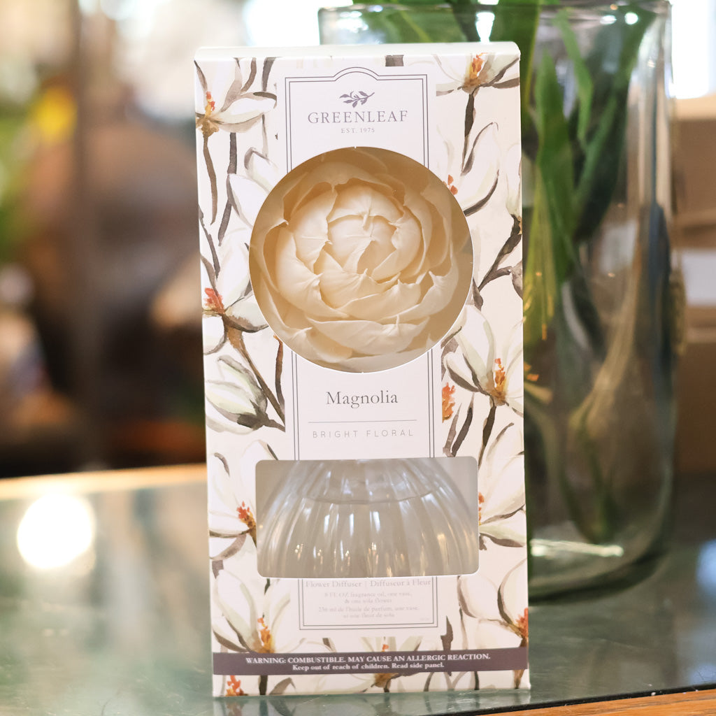 Magnolia Bright Floral Flower Diffuser Branches Designs