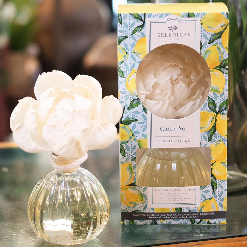Citron Sol Herbal Citrus Flower Diffuser Branches Designs