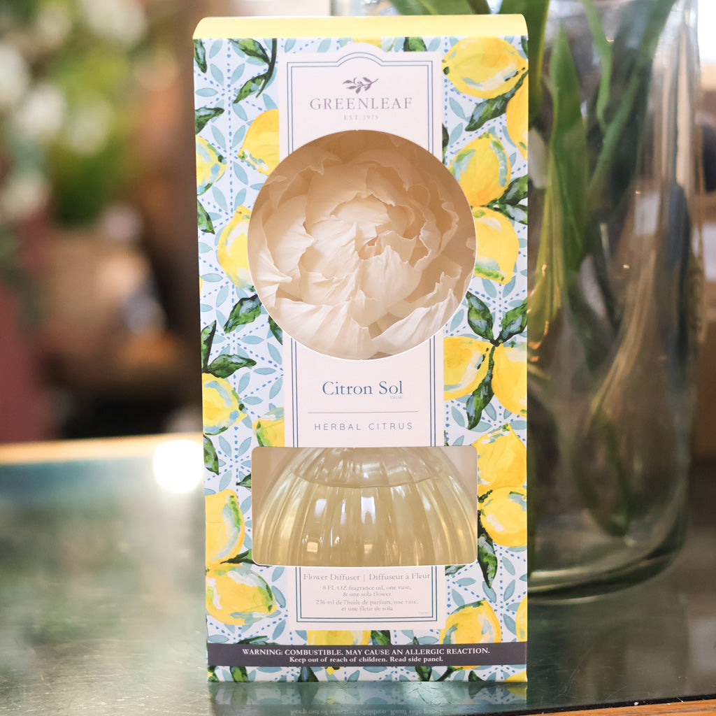 Citron Sol Herbal Citrus Flower Diffuser Branches Designs